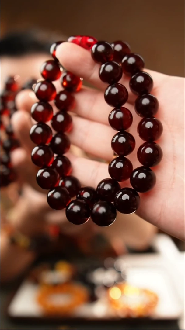 琥珀颈饰未镶嵌13+血珀妈妈链50cm