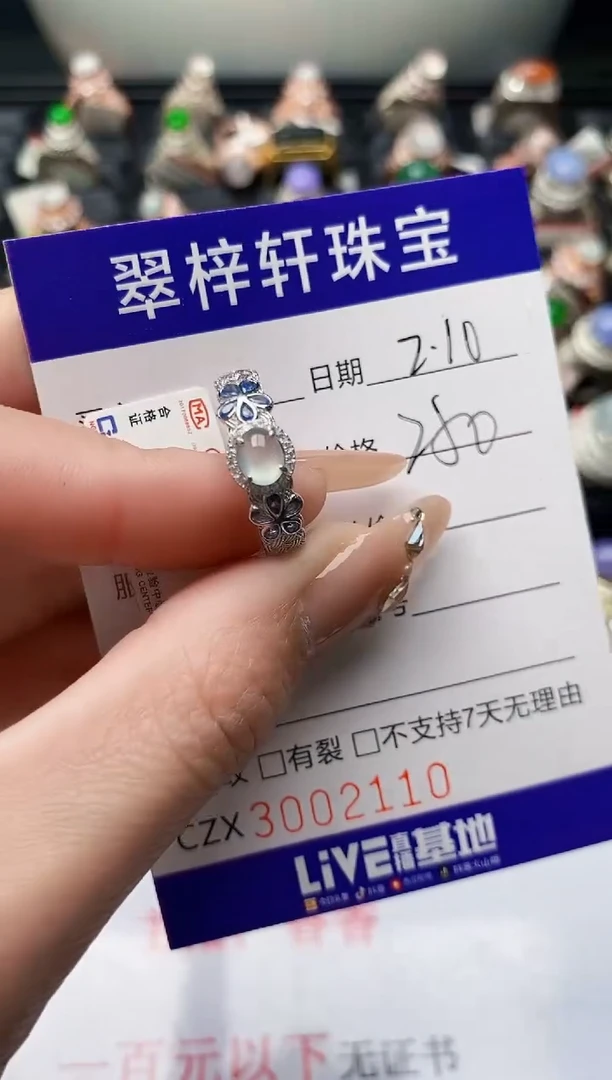 【闪购商品】翡翠戒指银S925镶嵌/2110