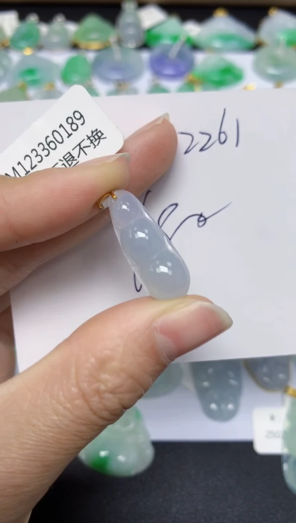 【闪购商品】翡翠颈饰18K金镶嵌 天然翡翠A货