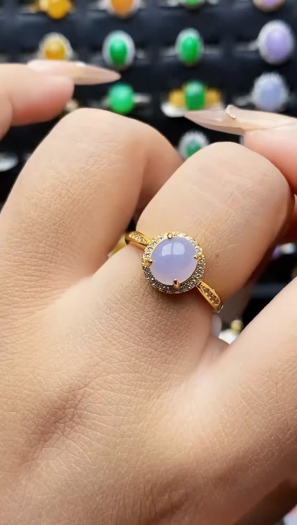 银S925镶嵌戒指翡翠福***来1139