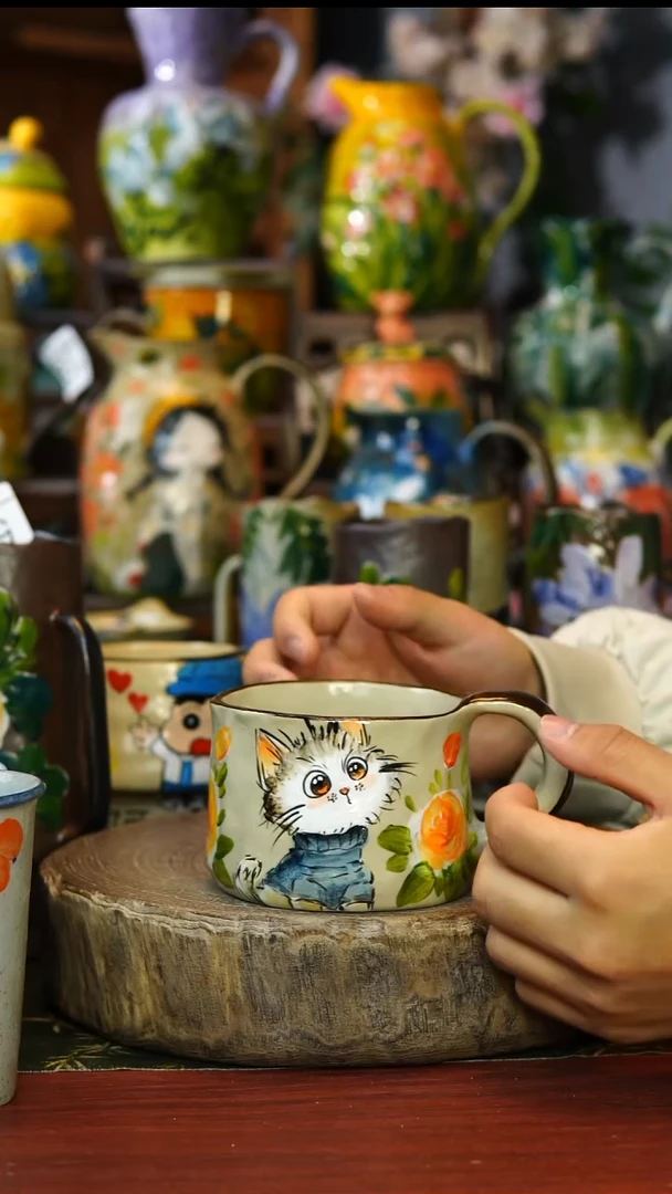 陶瓷78景德镇手工手绘釉下彩陶瓷