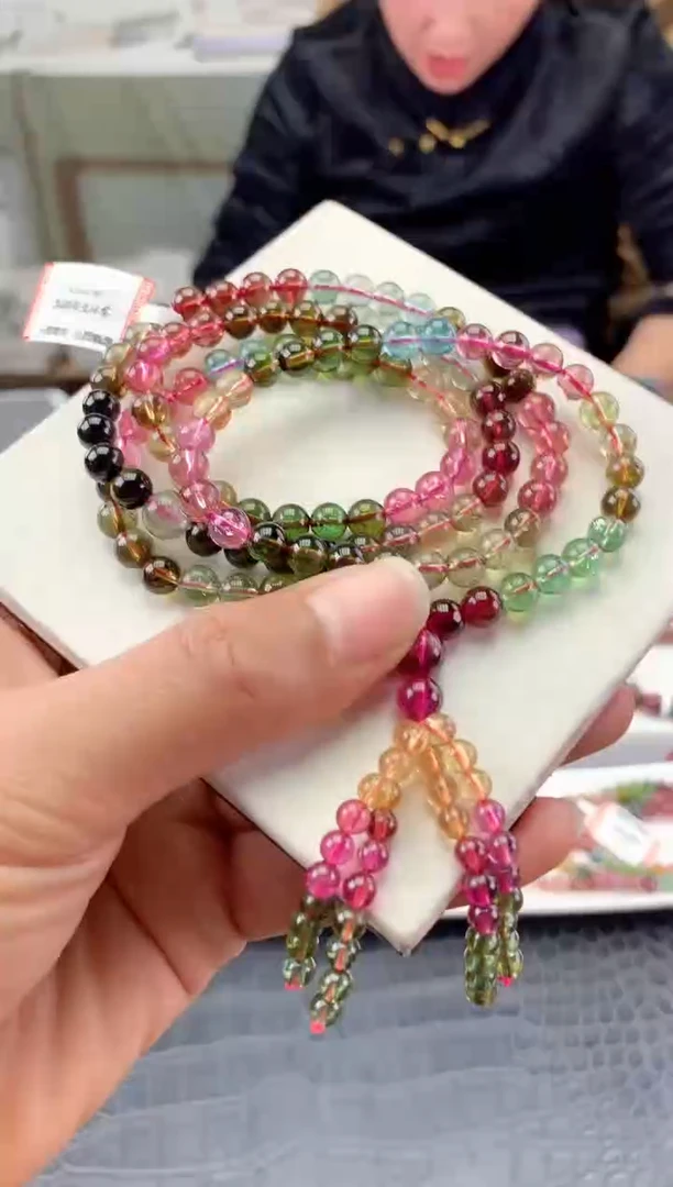 未镶嵌手串碧玺多样性发一条