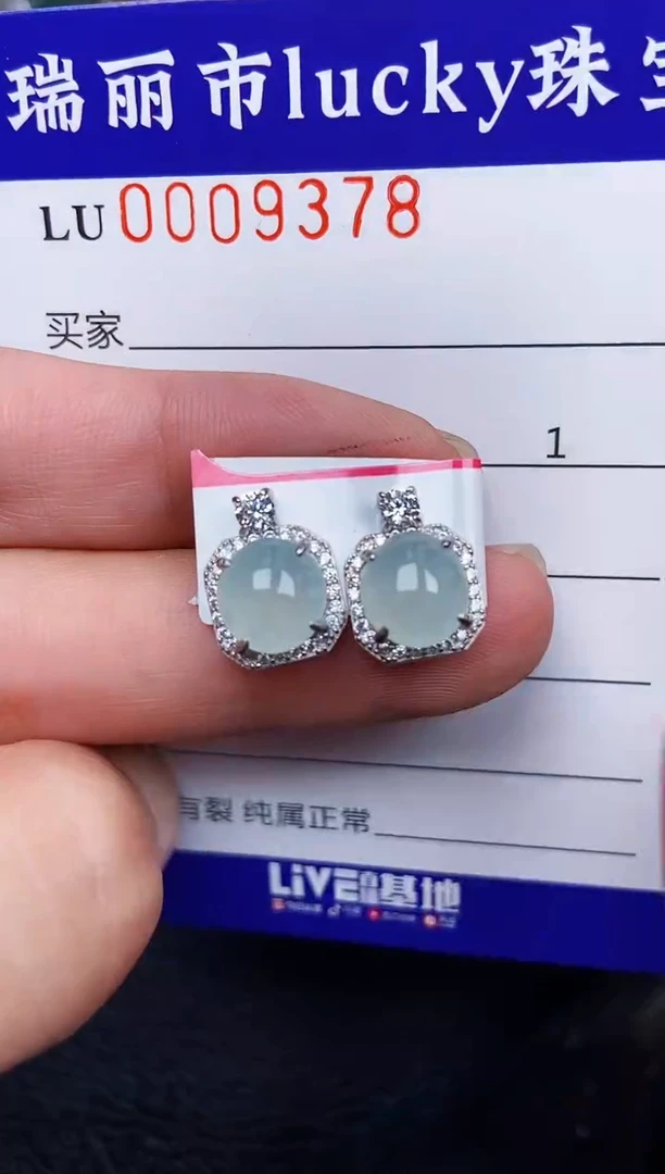 翡翠银S925镶嵌颈饰9378