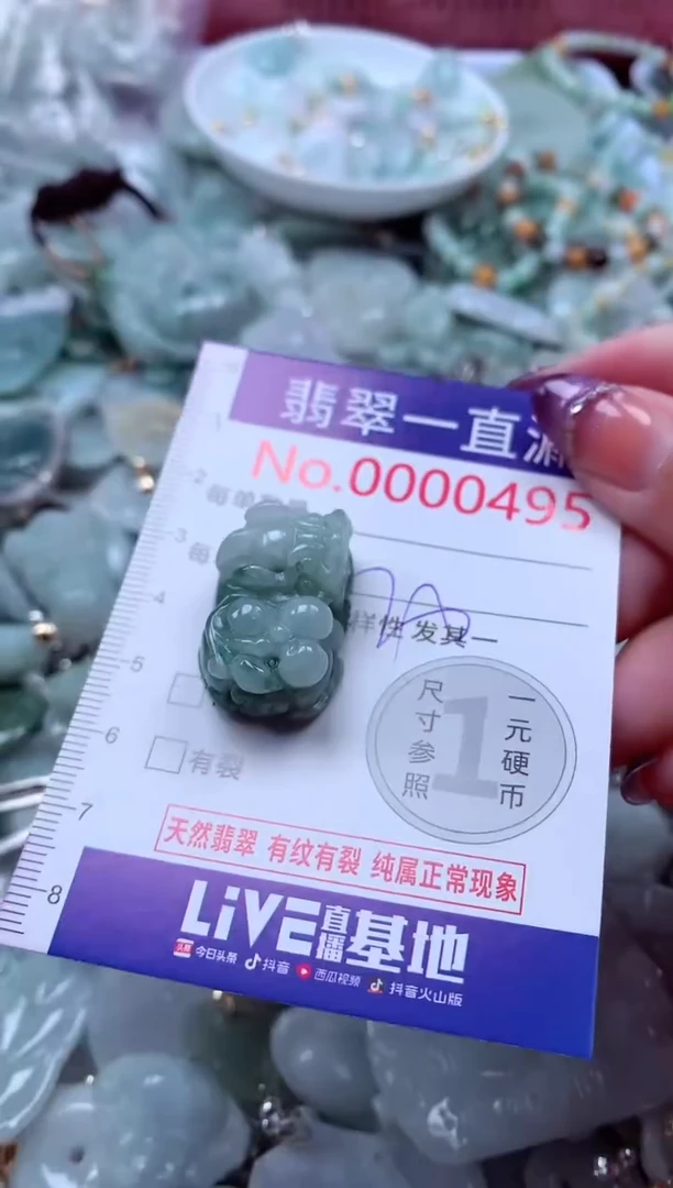翡翠未镶嵌吊坠(不含链)495