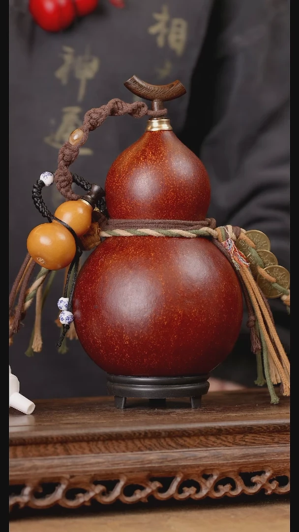 229号精品天然大漆酒葫芦一物一拍~