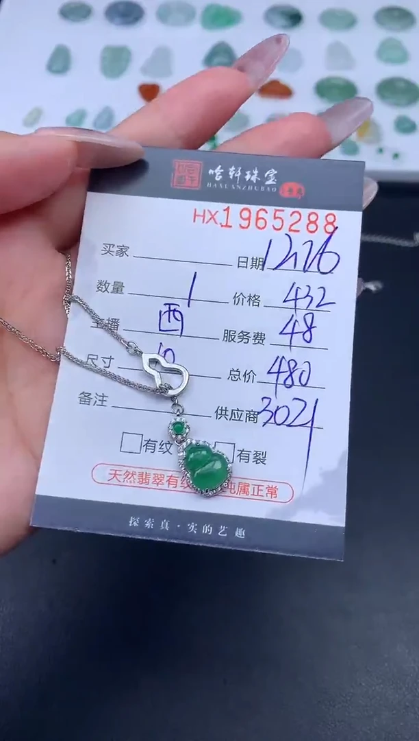 未镶嵌挂件翡翠哈轩 项链1