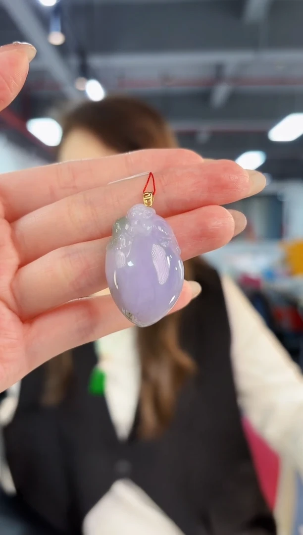 【闪购商品】翡翠颈饰18K金镶嵌缅料A货/支持复检/一件