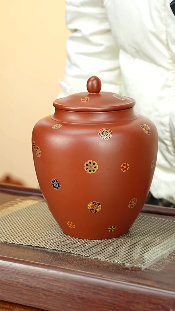 宜兴原矿紫砂茶叶罐