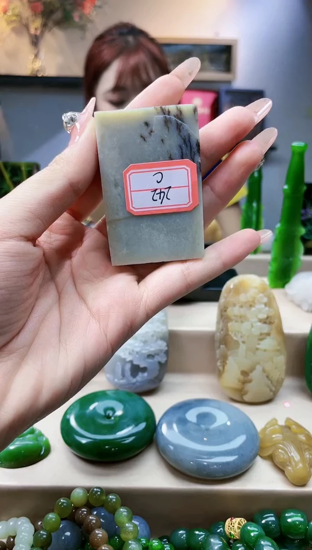 和田玉未镶嵌挂件1