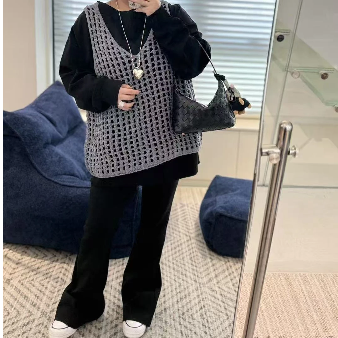 Meet遇见-春季镂空针织马甲