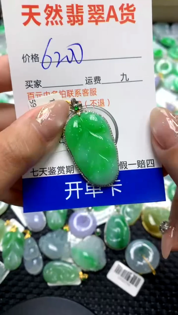 【闪购商品】翡翠颈饰18K金镶嵌1111111111