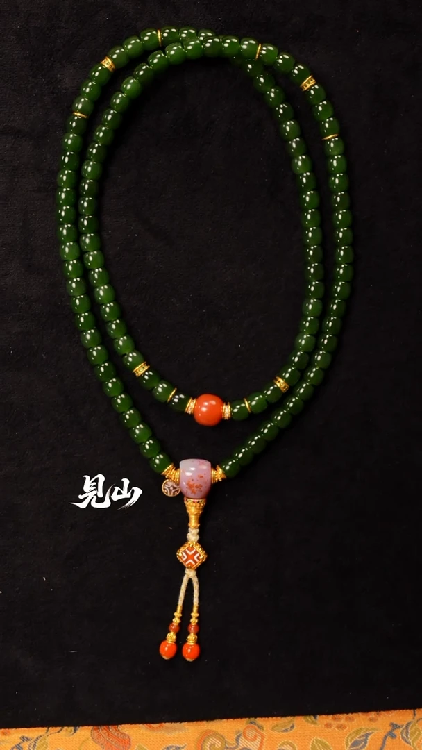 未镶嵌手串和田玉见山·文玩珠宝