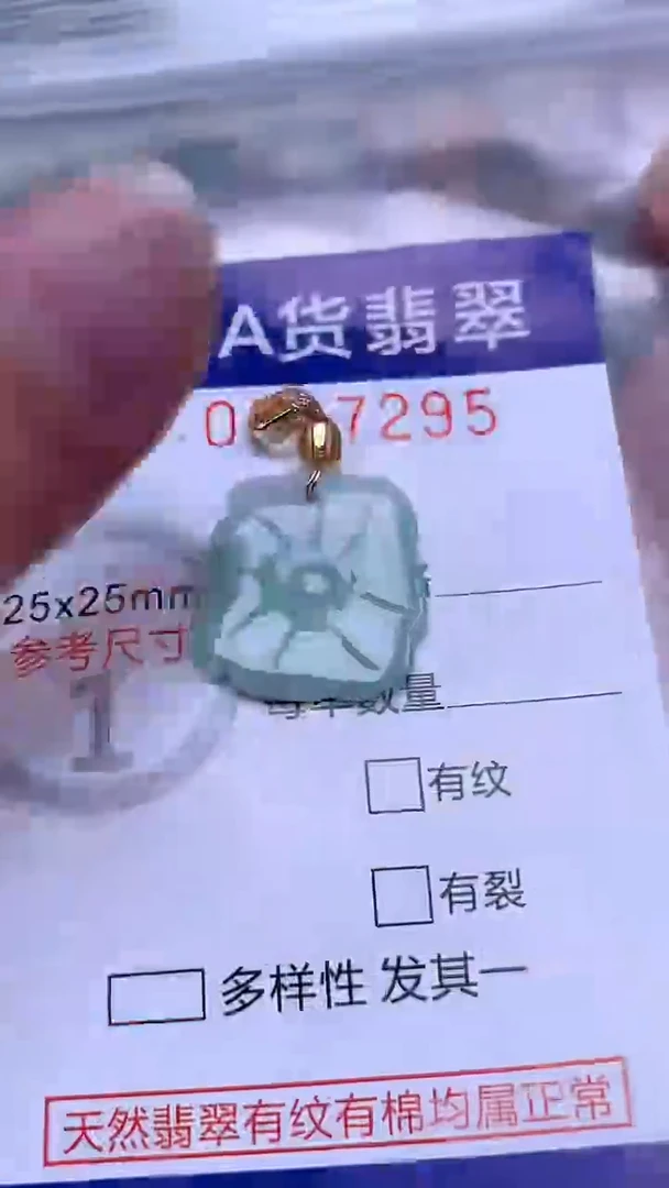 翡翠未镶嵌吊坠(不含链)1