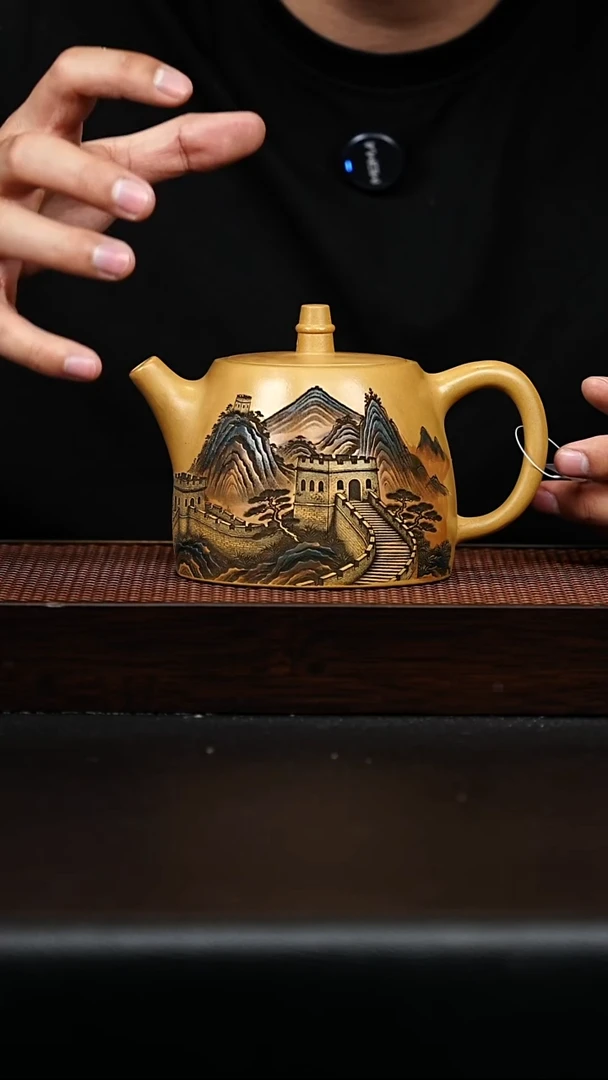 茶杯紫砂宜兴紫砂 汉铎 黄金段 梅付春 h513