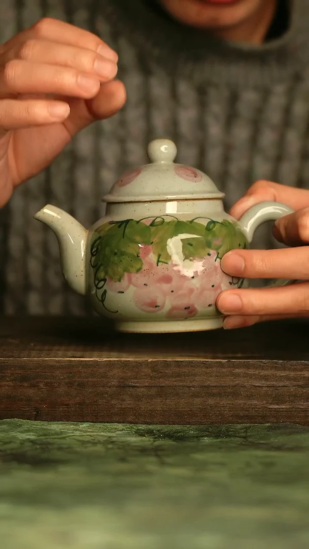 瓷器青诗集手工手绘瓷器