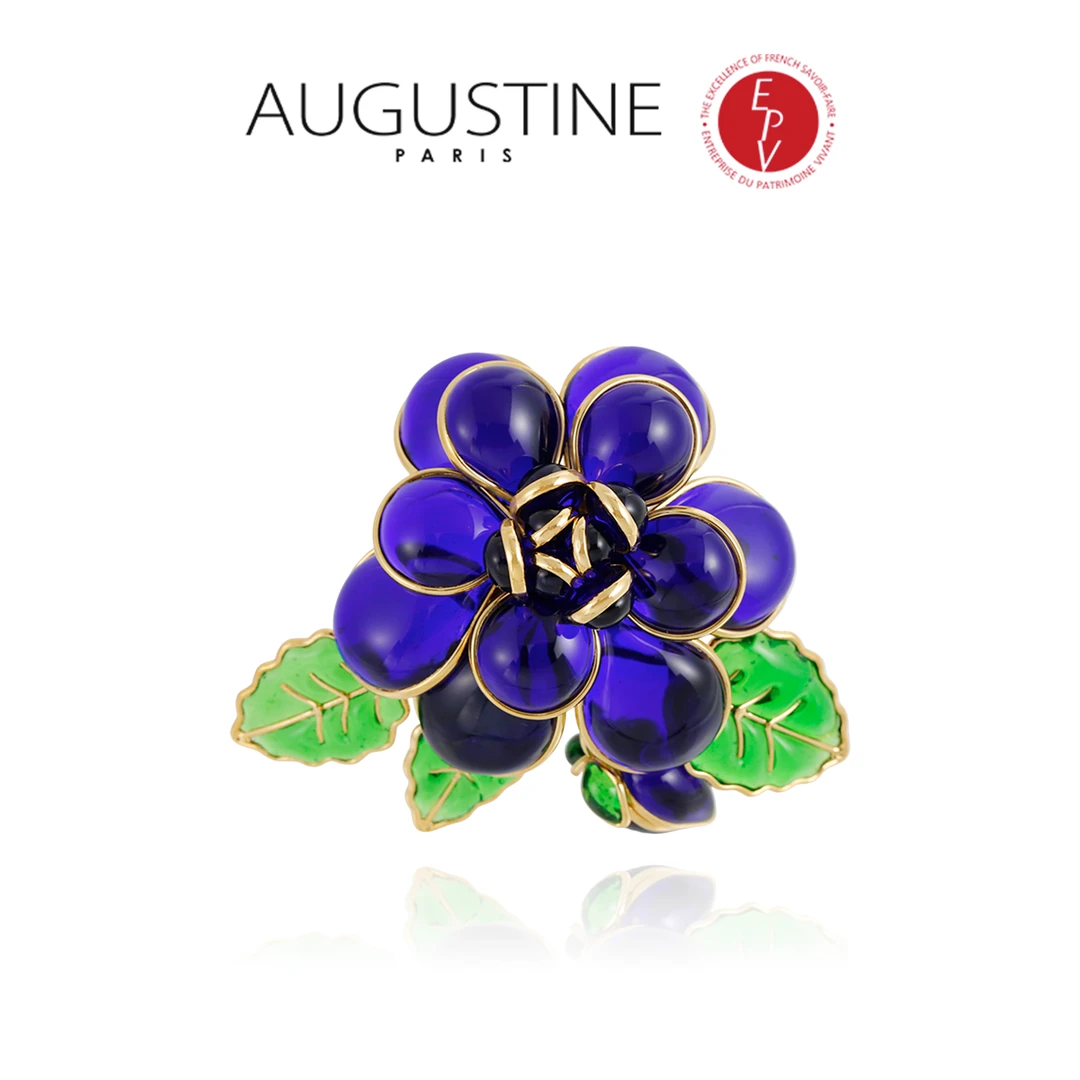 铜合金琉璃胸针  【法国进口】 AUGUSTINE PARIS琉璃胸针克莱因蓝