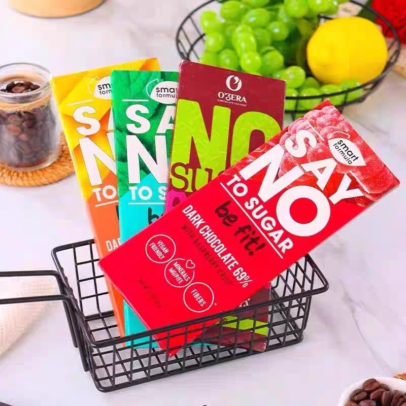 【无蔗糖】进口纯可可脂树莓黑巧克力