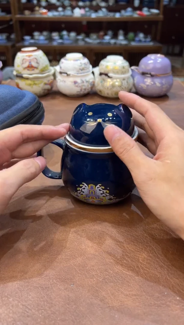 真的很便宜超好看会开片的旅行茶具