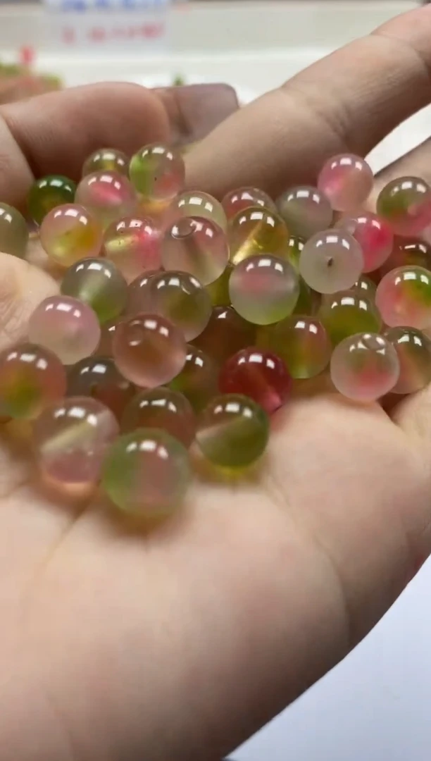 【闪购商品】玛瑙/玉髓颈饰未镶嵌w833水蜜桃盐源8mm*40颗