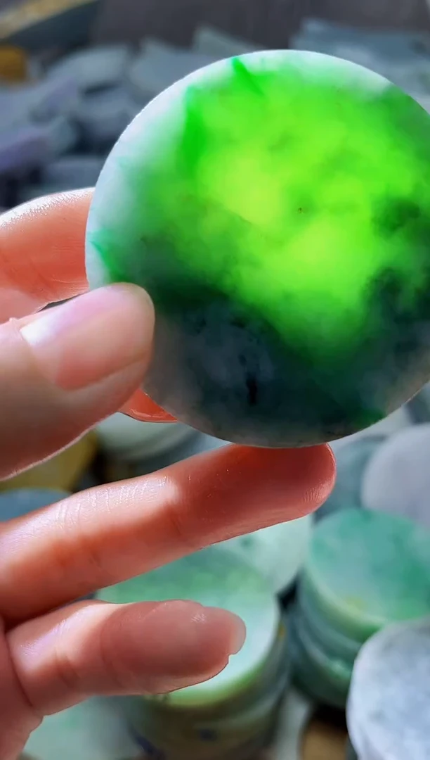 裸石翡翠天然翡翠A货古 南 337