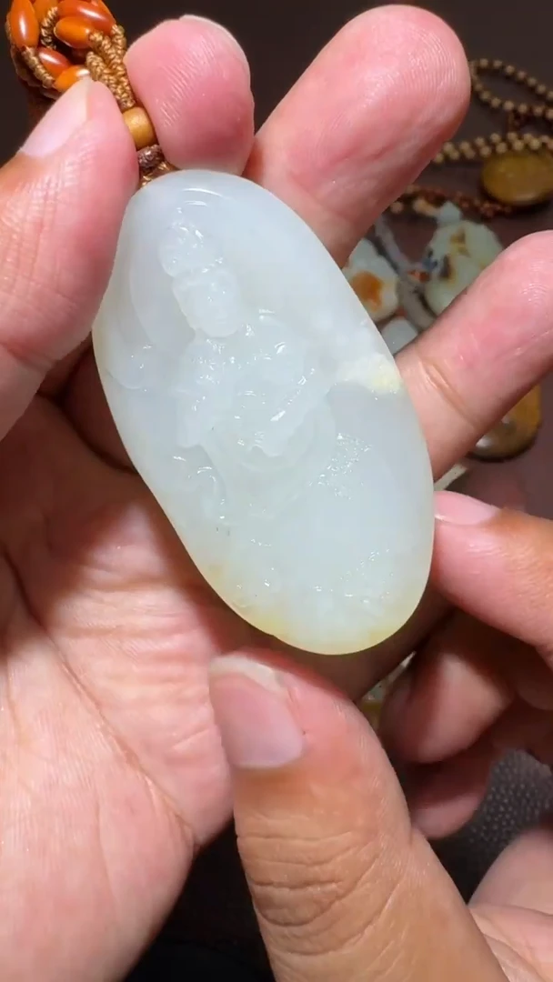 和田玉未镶嵌挂件和田玉