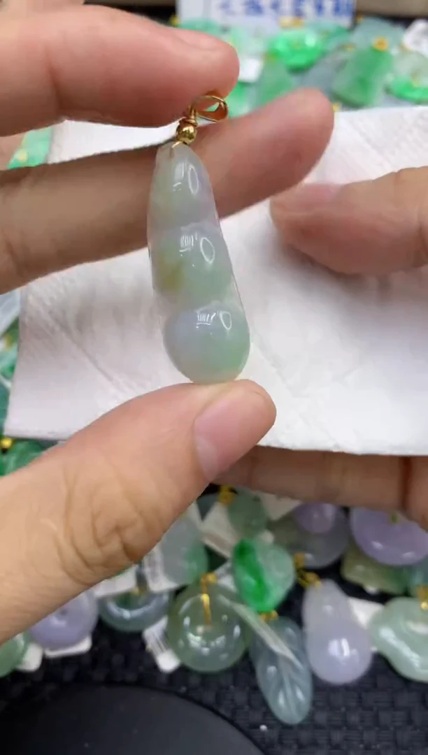 颈饰未镶嵌翡翠天然缅甸A货翡翠
