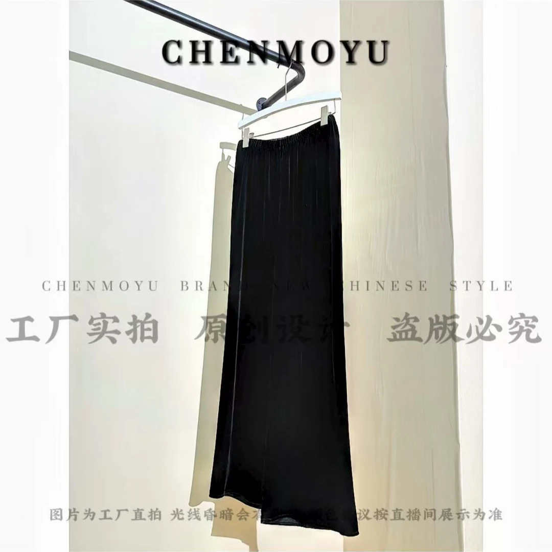 CHENMOYU【德芙丝绒裤】-有质感! 直通裤-25888113