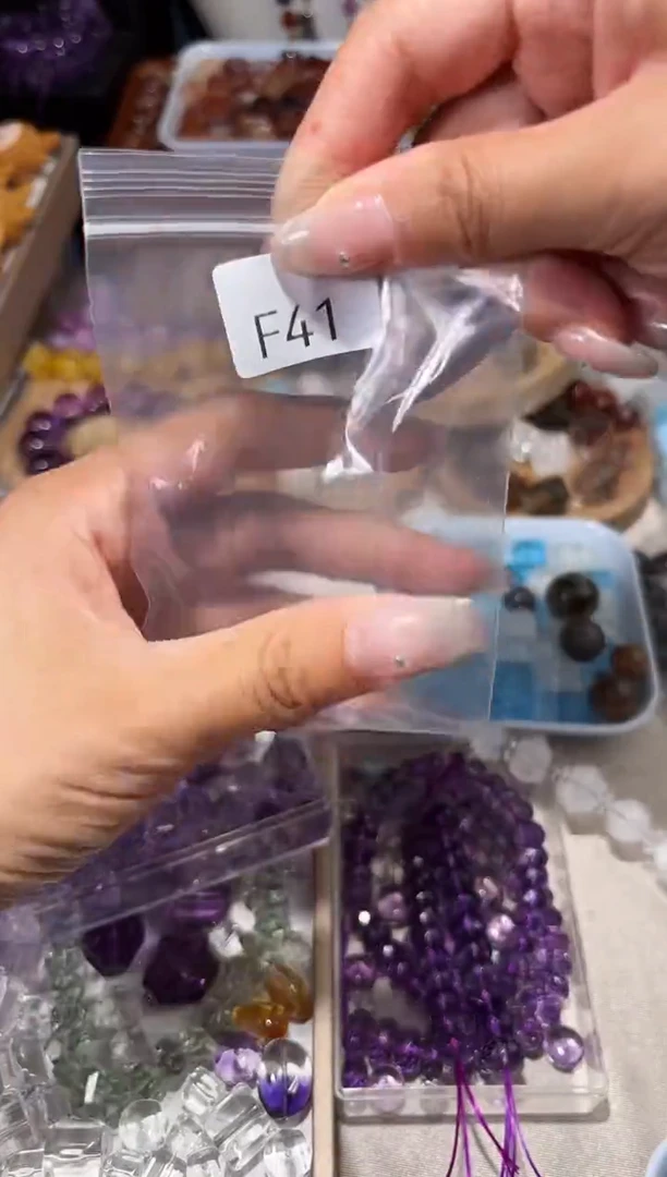 水晶手链未镶嵌星*?F41幽灵单珠卡22不打孔拍4