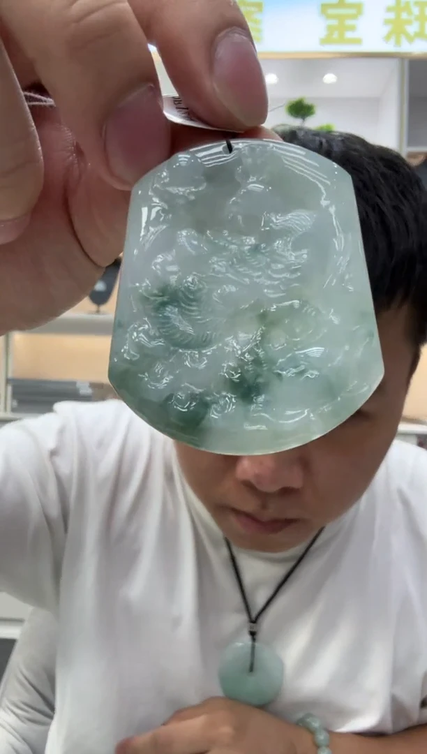 未镶嵌挂件翡翠天然翡翠A货孤品一件