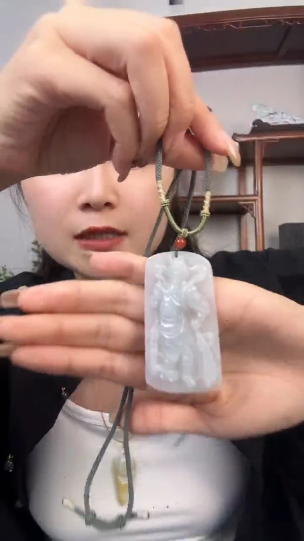 翡翠未镶嵌颈饰【先鉴后发】天然翡翠A货挂牌&送高档绳