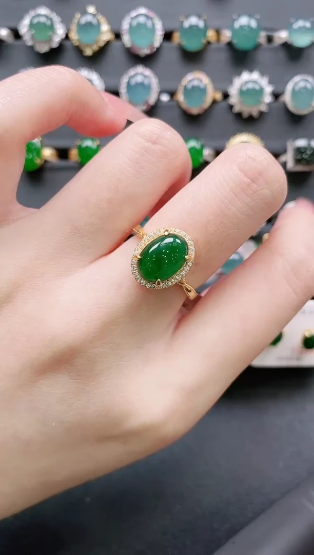 【闪购商品】翡翠戒指银S925镶嵌11111111