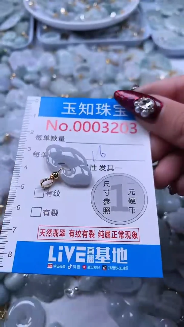 吊坠(不含链)未镶嵌翡翠3203