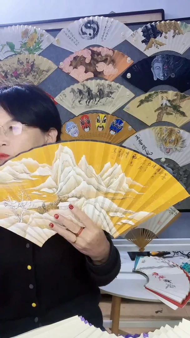 扇子九五寸十八方玉竹折扇
