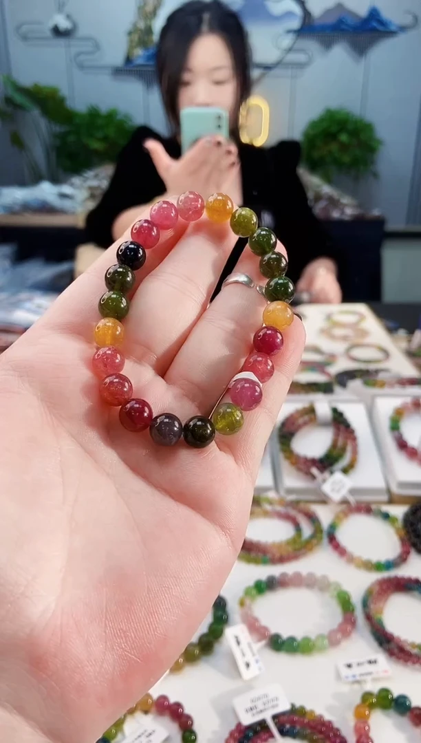【闪购商品】碧玺手链未镶嵌G2291单圈颜色微差发1