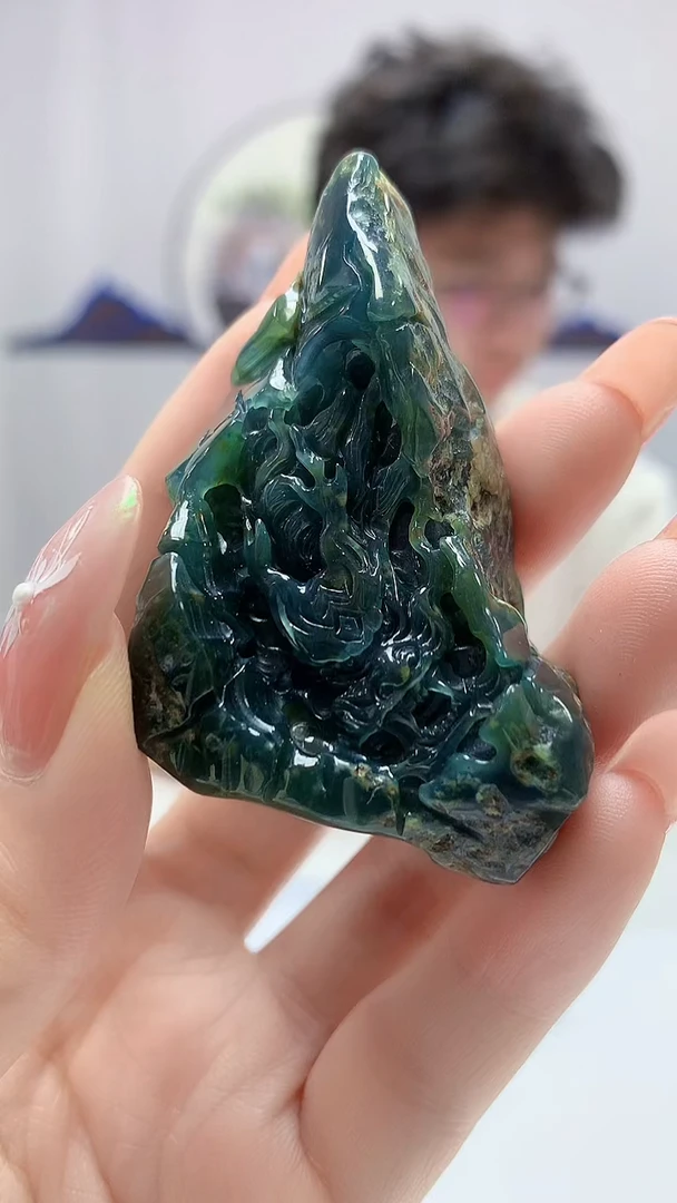 【闪购商品】定制翡翠未镶嵌4688DD-毛货挂件118