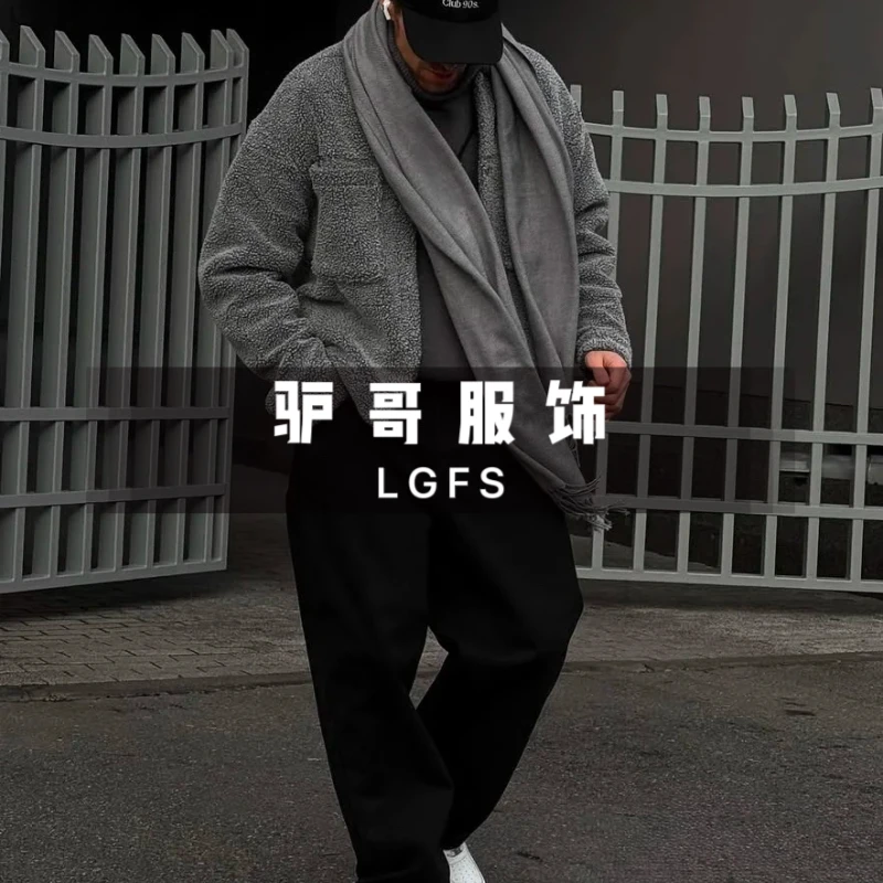 【驴哥专属】秋季新款松紧腰弯刀宽松休闲裤5036