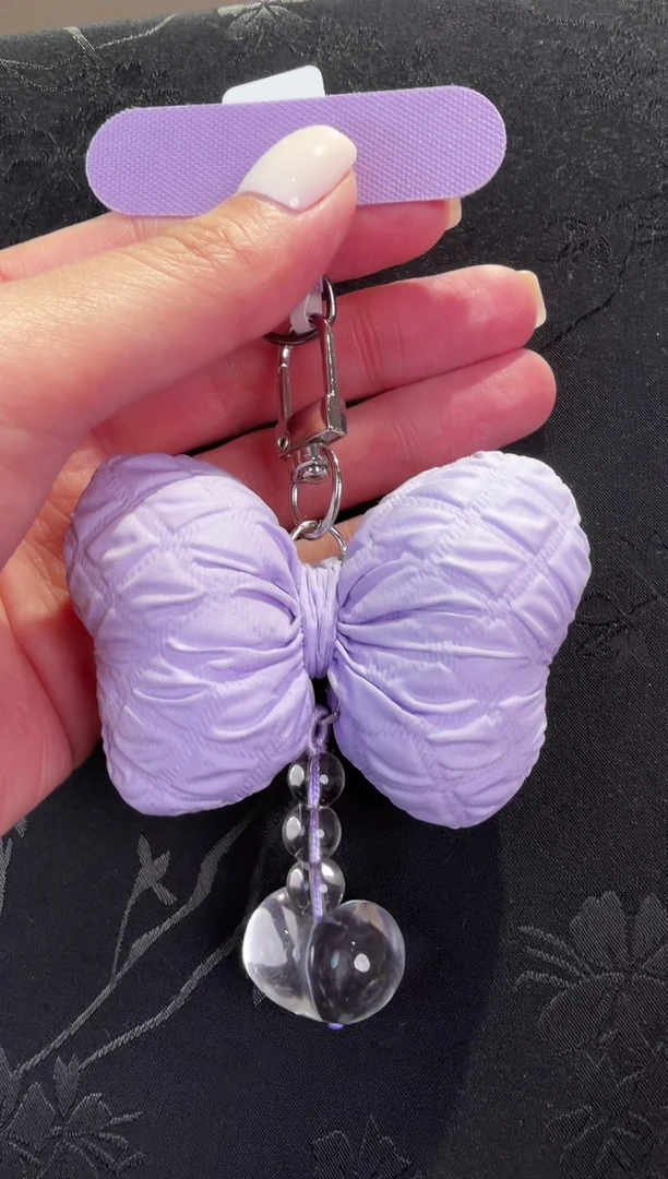 未镶嵌车挂水晶水晶爱心蝴蝶结挂件