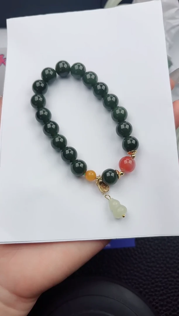 【闪购商品】和田玉手串未镶嵌555微色差T