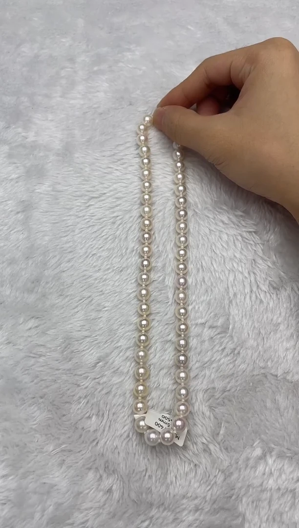 项链银S925镶嵌海水珍珠AK8-8.5mm