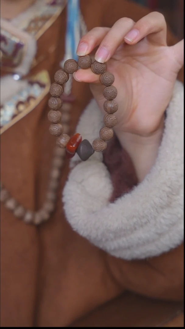 【闪购商品】泥塑生命之光1.2回纹珠单圈手串