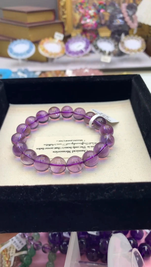 【闪购商品】水晶手串未镶嵌11+玻利维亚紫水晶