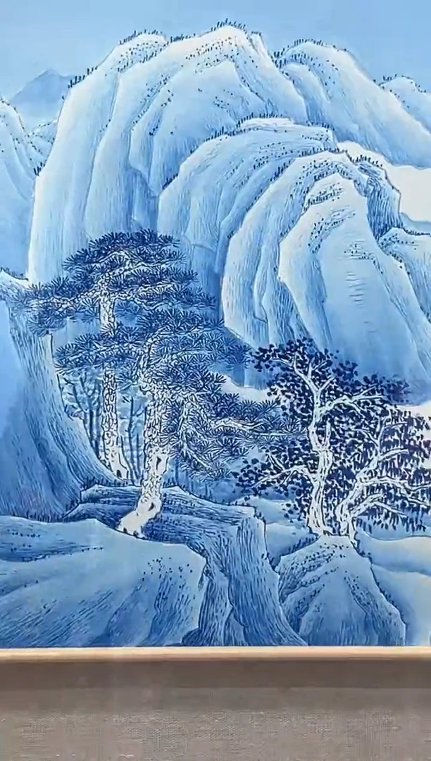 【闪购商品】绘画宋轲-1平尺-青花山水