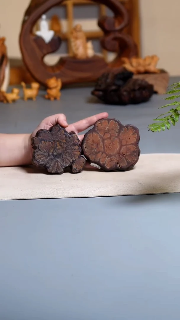 木九龙藤一对杯垫0896.