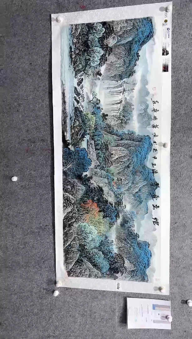国画张传亭老师的红袍作品