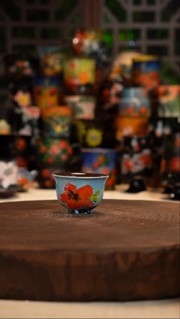 油画   釉下彩  杯子