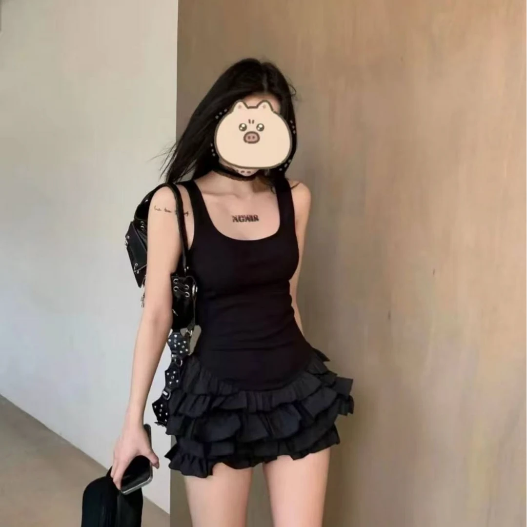 悦悦子夏季辣妹气质高级纯欲上衣