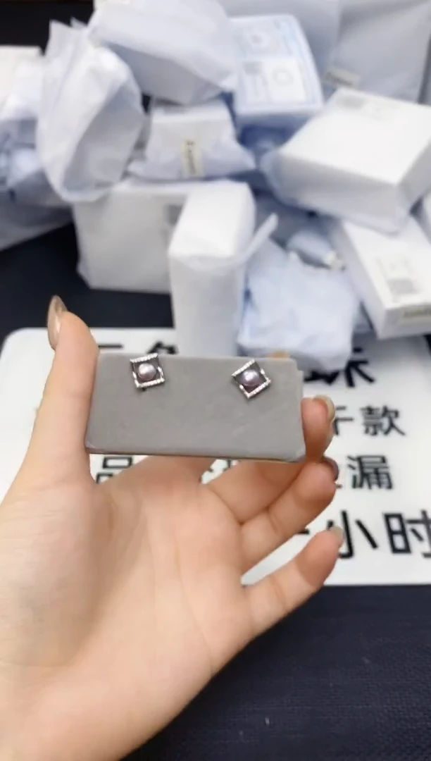 未镶嵌耳饰淡水珍珠ed1093