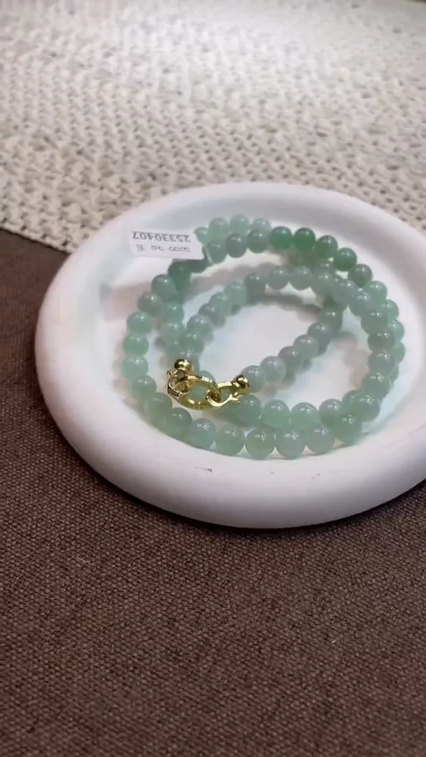 未镶嵌手串翡翠珠串