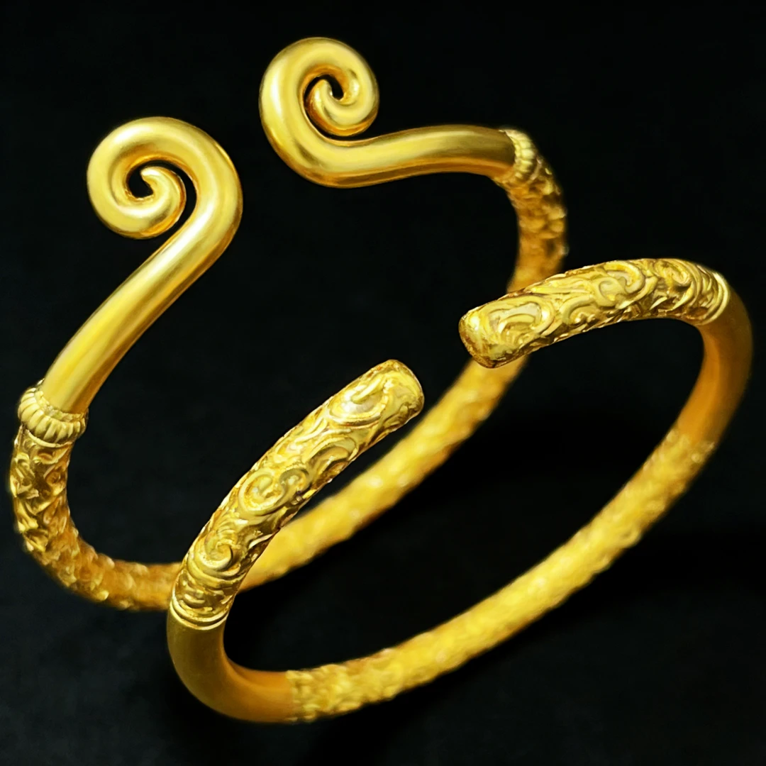 合金手镯 【黑神话悟空】祥云如意金箍棒金箍手镯开口可调男女同款