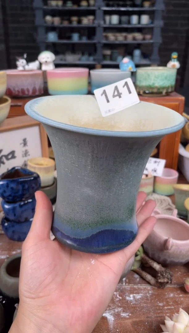 瓷片141知木小芳花盆